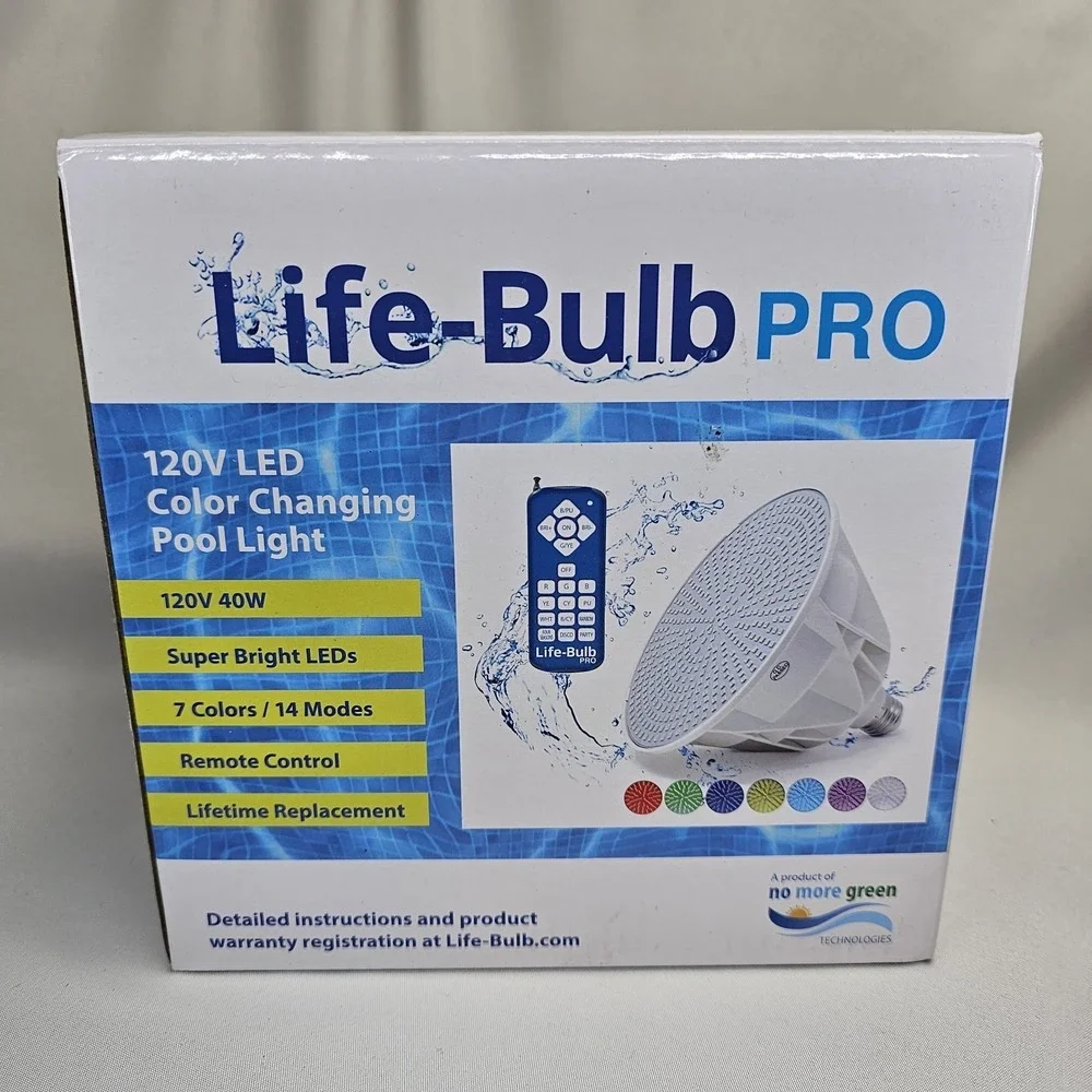 Life-Bulb Pro LED Pool Light For In Ground Pool 120V 40W Pool Light XR Signal